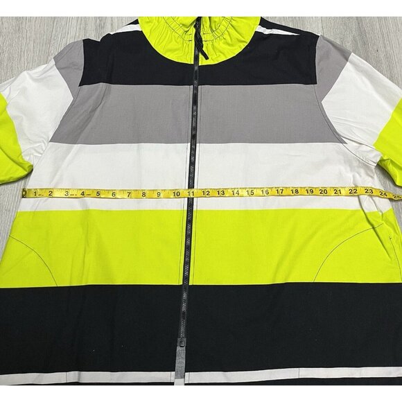 Caroline Rose Abstract Striped Multicoloured Zip Jacket Women’s Size 2XL - Picture 5 of 6